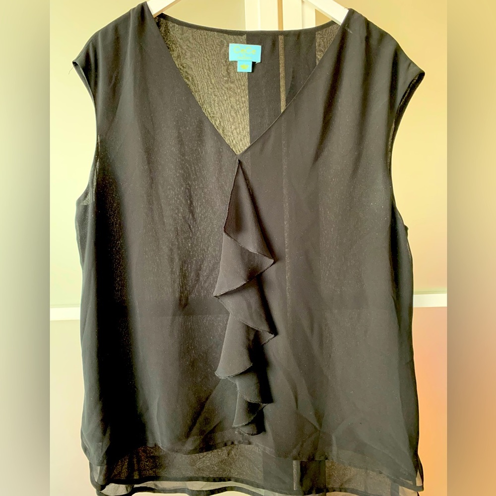 CeCe size large black blouse